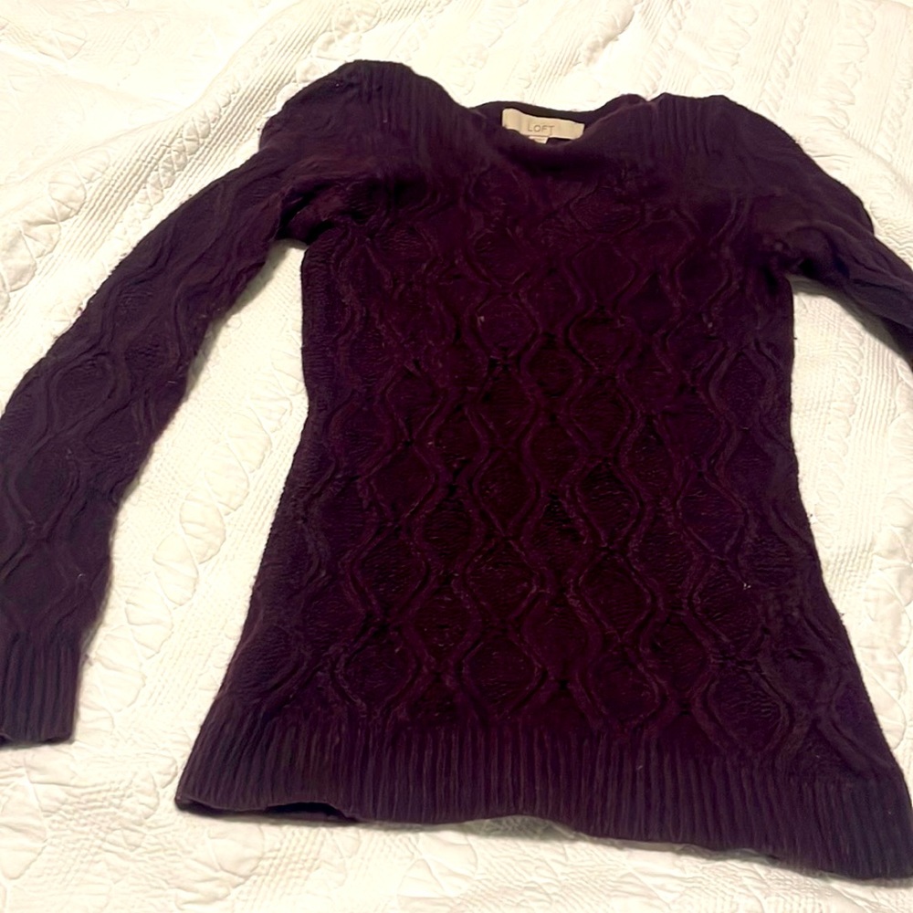 Boat neck loft sweater